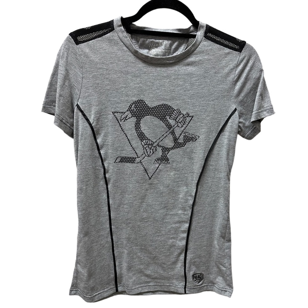 Old Time Hockey Pittsburgh Penguins NHL Gray T-Shirt Sz S. EUC